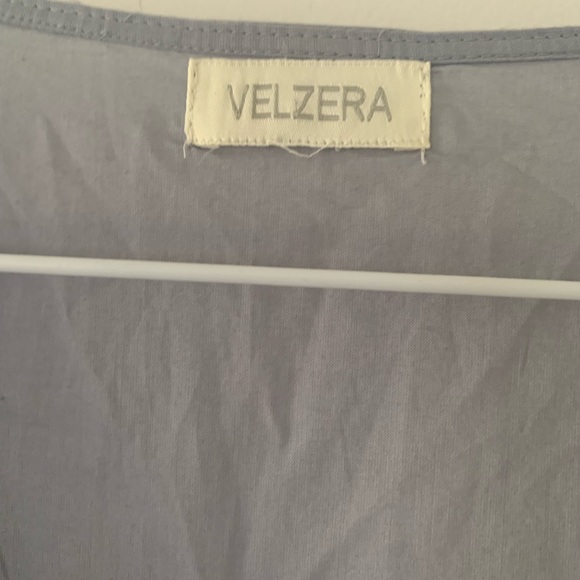 Velzera EUC blue and white lace bohemian dress - Picture 11 of 16